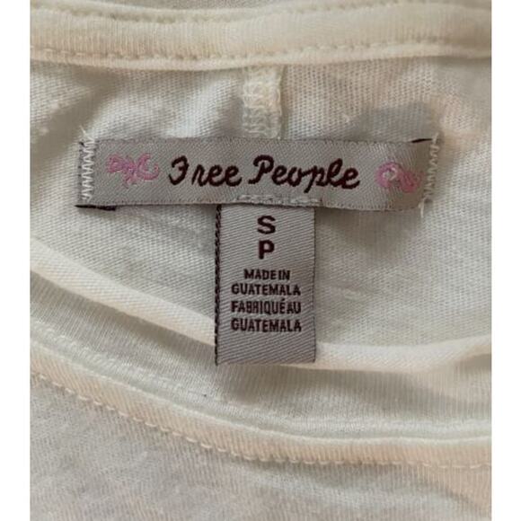 NWT Free People Ruched Long Sleeve Top Alabaster Small - Picture 6 of 6